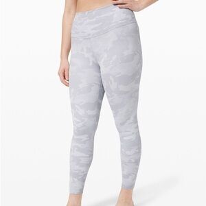 Lululemon Wunder Under High-Rise Incognito Camo Jacquard Apline White Starlight